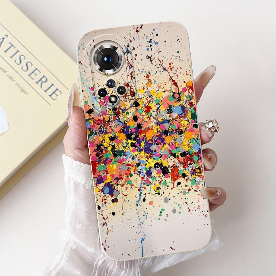 For Honor 50 Pro Case Stylish Art Painted Cover Soft Silicone Phone Case For Honor 50 Honor50 50SE SE Pro Back Cover