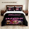 HUNTRIX Personalisierte Individuelle Name 3-teiliges Bettwäsche-Set Weiches Bettbezug-Set Für Schlafzimmer Heimdekoration
