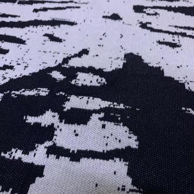 Maglione Pullover Autunnale Invernale da Uomo Largo a Girocollo a Maniche Lunghe Jacquard Scheletro