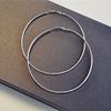 Big Circle Hoop Earring for Women Jewelry Metal Trendy Retro Big Round Circle Earrings