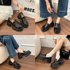 Fashion Chunky Platform Loafers for Women 2025 Autumn Preppy Style Patent Leather Dress Shoes Woman Comfortable Slip On Thick Heel Pumps