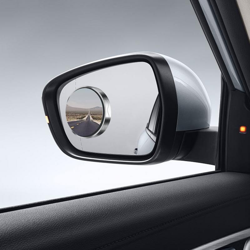 Blind Car Looking-Glass 2Pcs Suction Cup Small Round Looking-Glass 360 Wide Angle Reversing Auxiliary Blind Looking-Glass For