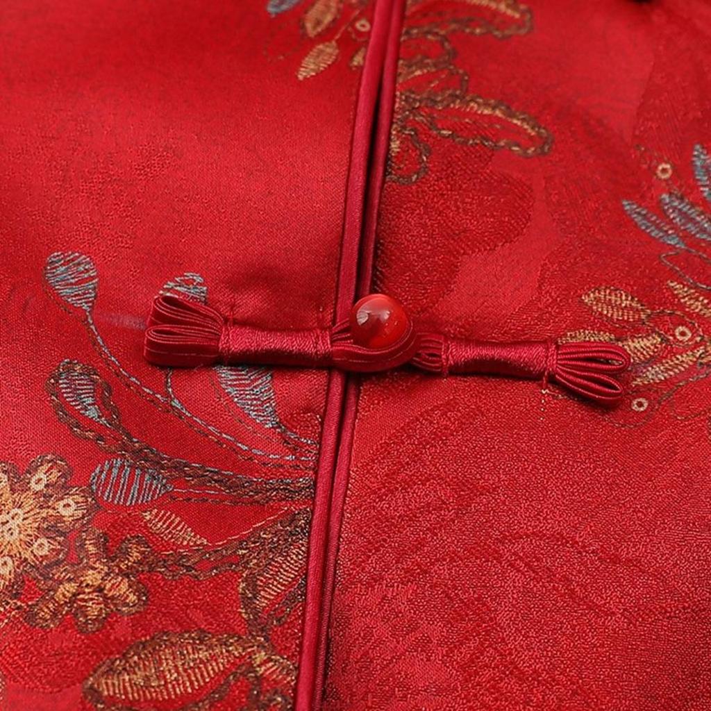 Stylish Chinese-Style Embroidered Vest for Middle-Aged and Elderly Women