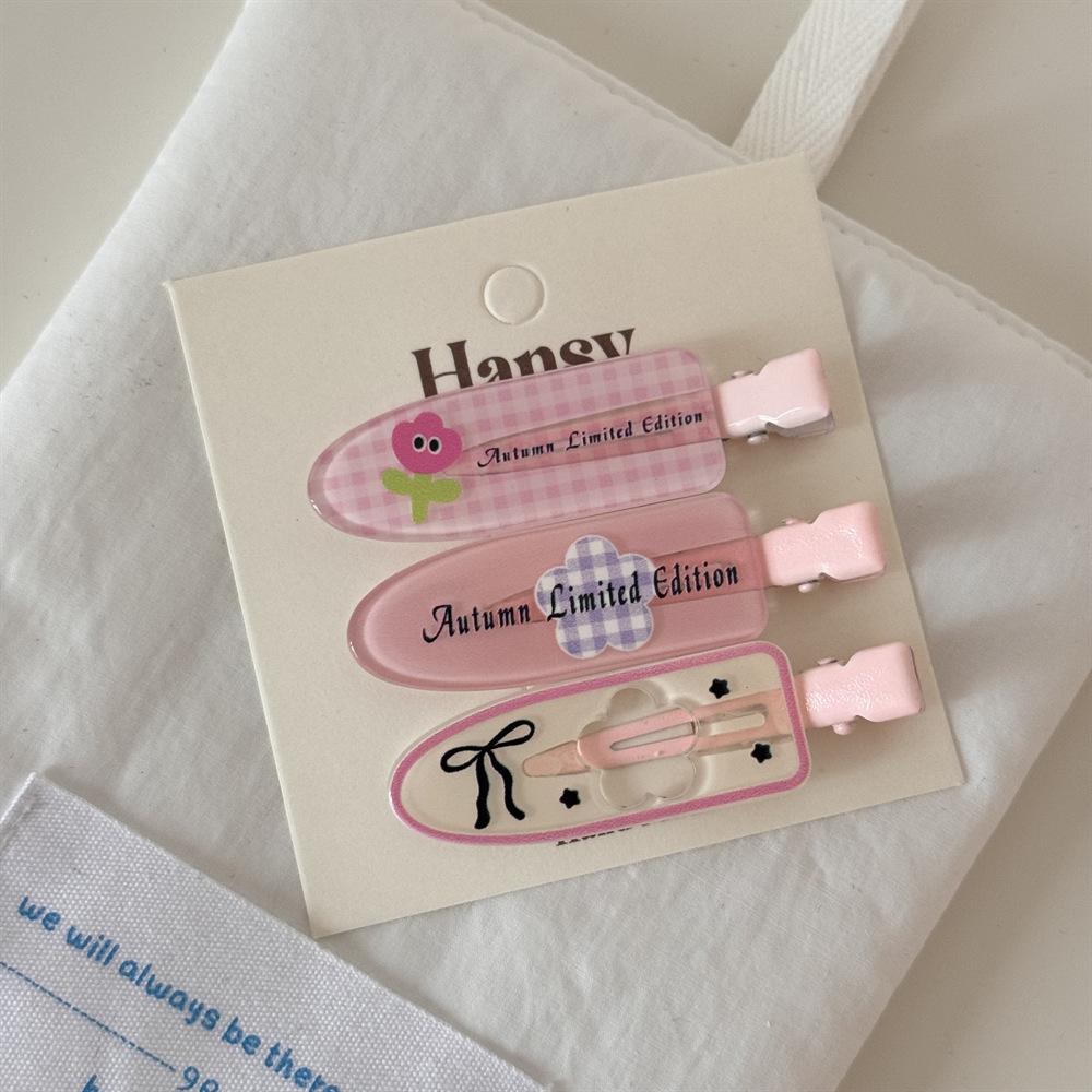 Grampos de cabelo sem costura simples de cor sólida sem dobra franja lateral grampo de maquiagem acessórios de lavagem de rosto grampos de cabelo para meninas