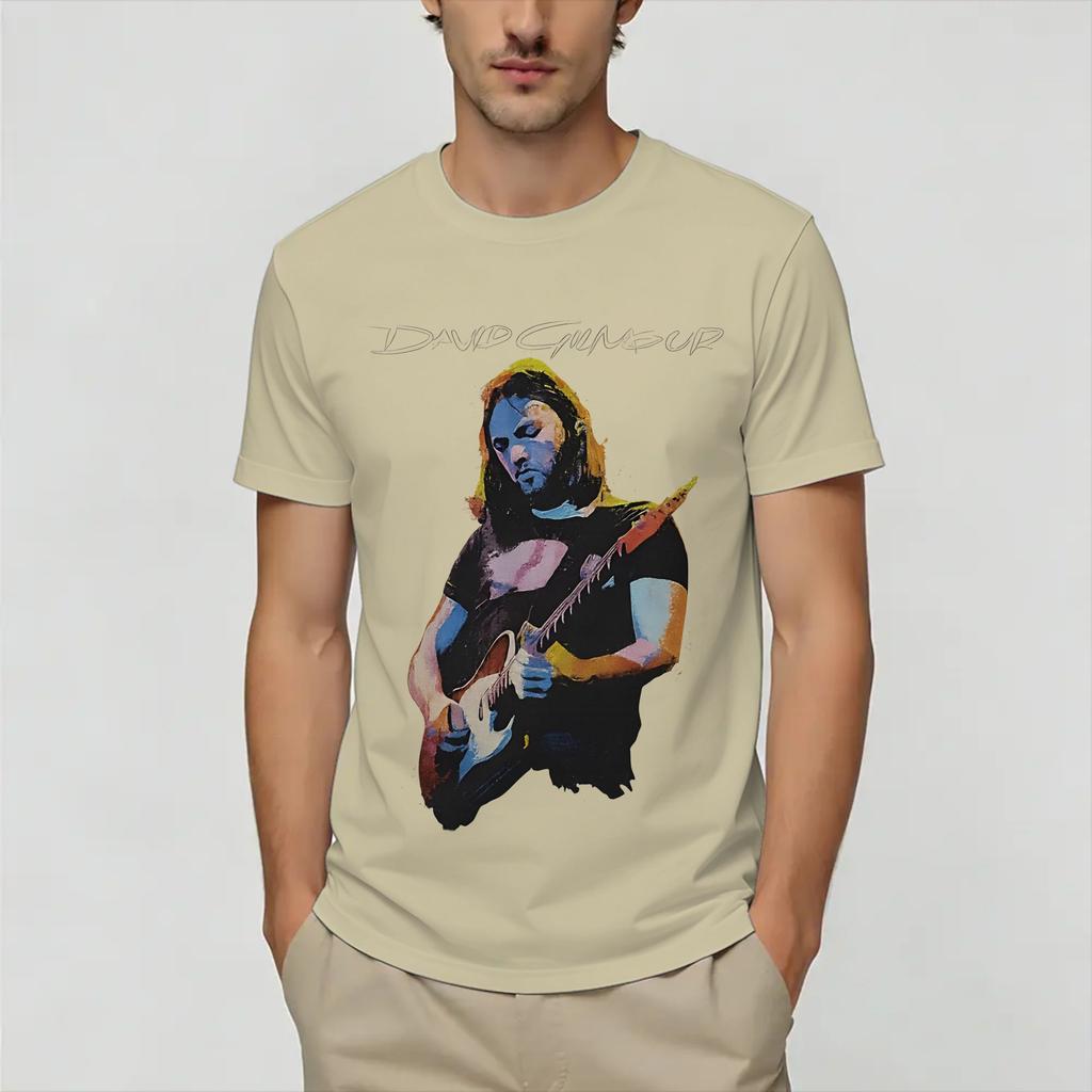 Unisex T-Shirt David Gilmours Großartiges Baumwoll-T-Shirt Kurzarm-T-Shirt Rundhals Kleidung Grafik