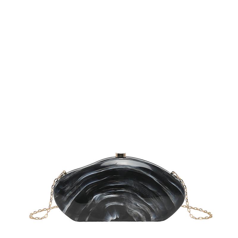 Sac à bandoulière en acrylique perlé effet marbre pour femme 2026