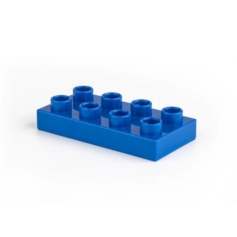 Groot formaat Blok Dunne Baksteen 2x4 10 stuks/partij Educatief Bouwblokkenset Compatibel met Duplo Blok Bakstenen Plastic Speelgoed Speelsets voor Kinderen