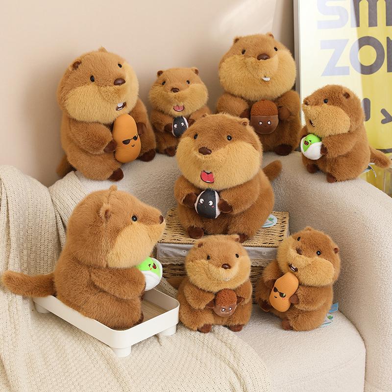 Cute Groundhog Plush Doll Cartoon Animal Doll Children's Birthday Gift Doll New Style