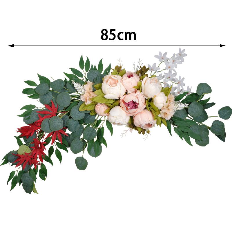 Artificial Wedding Arch Wreath Threshold Champagne Peony Rose DIY Wedding Party Flower Wall Deco Boho Home Decor Christma Wreath