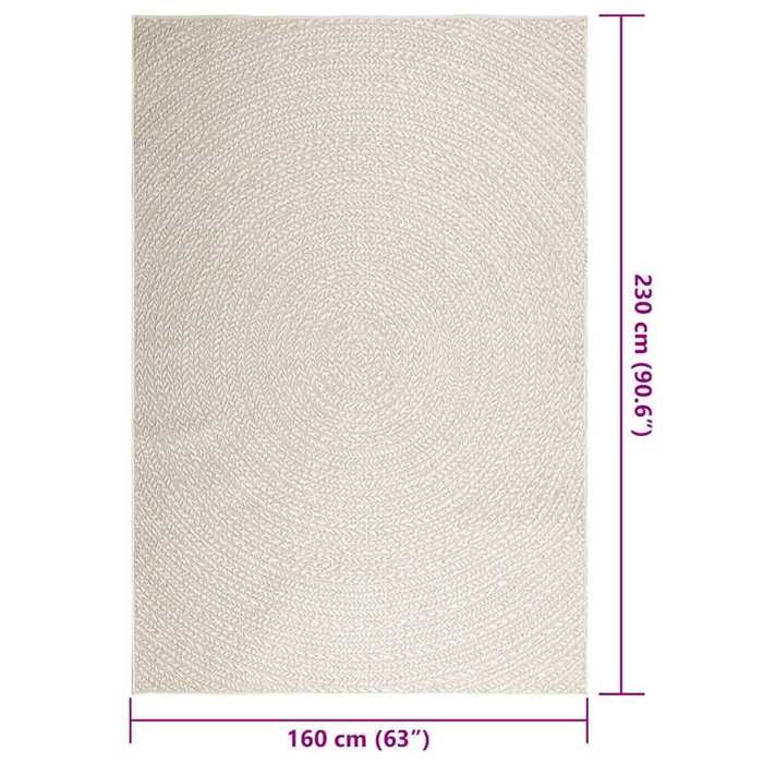 VidaXL ZIZUR Cream Rug 160x230 Cm Jute Look Indoor Outdoor, Outdoor Rug, Floor Rug, Indoor Rug, 4010379