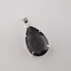 Grey Quartz Gemstone Silver Pendant 1.6" , 925 Sterling Silver Handcrafted Jewelry, Designer Pendant For Birthday Gift PP-67-11