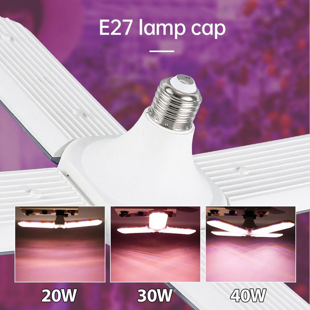 

Складная растущая лампа полного спектра, аксессуары для тепличных ламп, лампочка для выращивания растений