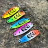 Santa King 1Pc Spoon Fishing Lures Vivid Colors  Hooks S Shaped Design Realistic Fish Scale for Bass Trout Fishing