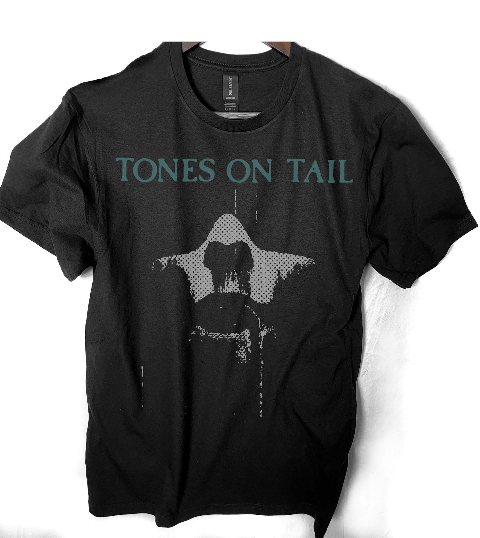 tones on tail band T shirt post punk screen print Bauhaus goth 2XL