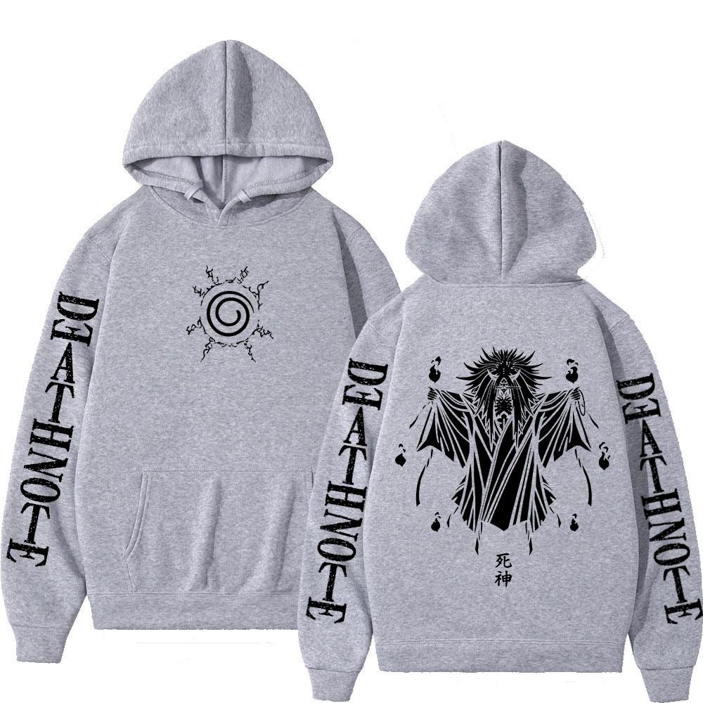 Anime Death Note Hoodies Manga Yagami Light L·Lawliet Oversized Sweatshirt Men Women Fashion Long Sleeve Pullovers Streetwear