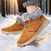 Men's Lightweight Winter Snow Boots with Warm Velvet Lining