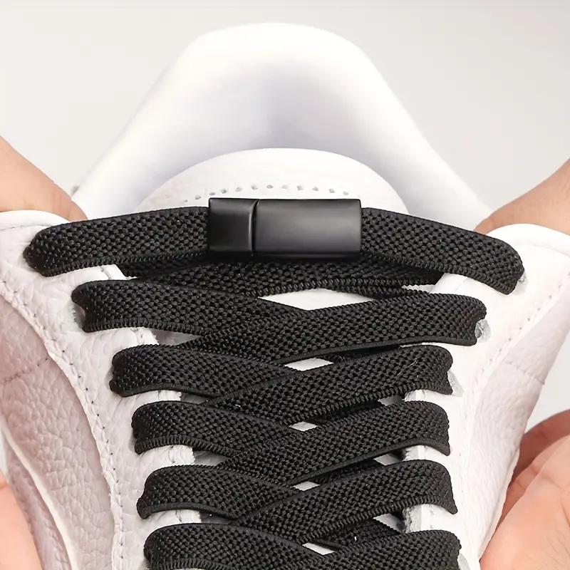 1Pair Magnetic Lock Shoelaces without ties Flat Elastic Laces Sneakers Boots No Tie Shoelace Rubber Bands for Shoes Accessories