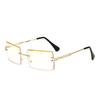 Classic Fashion Latest Sun Shades No-Rim Frameless Rectangle Shades Gradient Uv400 Square Sun Eyewear For Women Sunglasses
