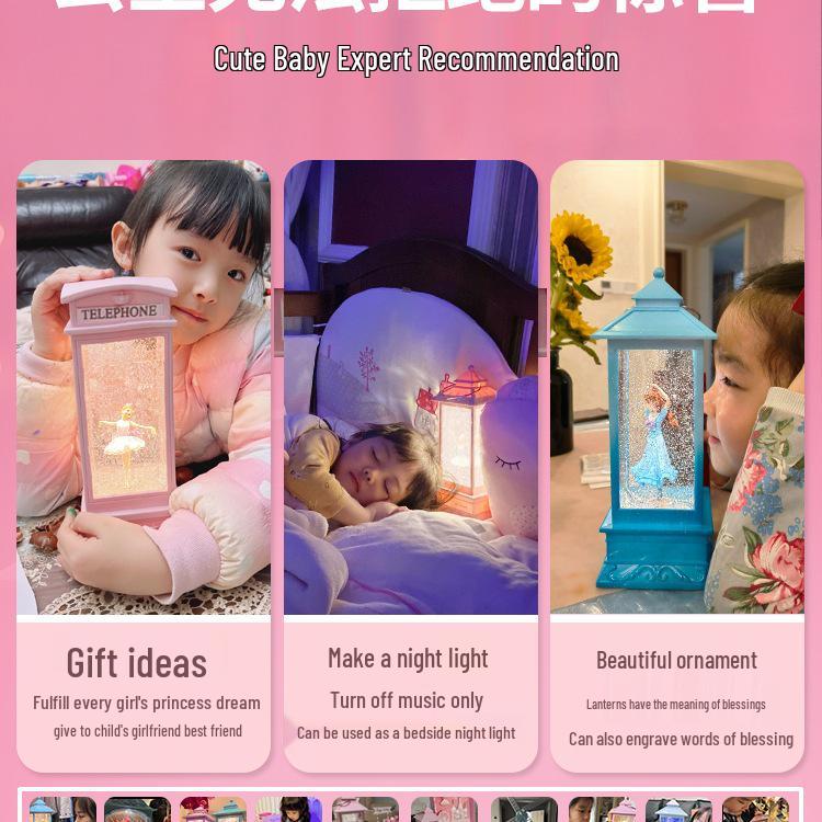 Rotating Crystal Ball Music Box - Ballet Princess Gift for Little Girls' Birthdays