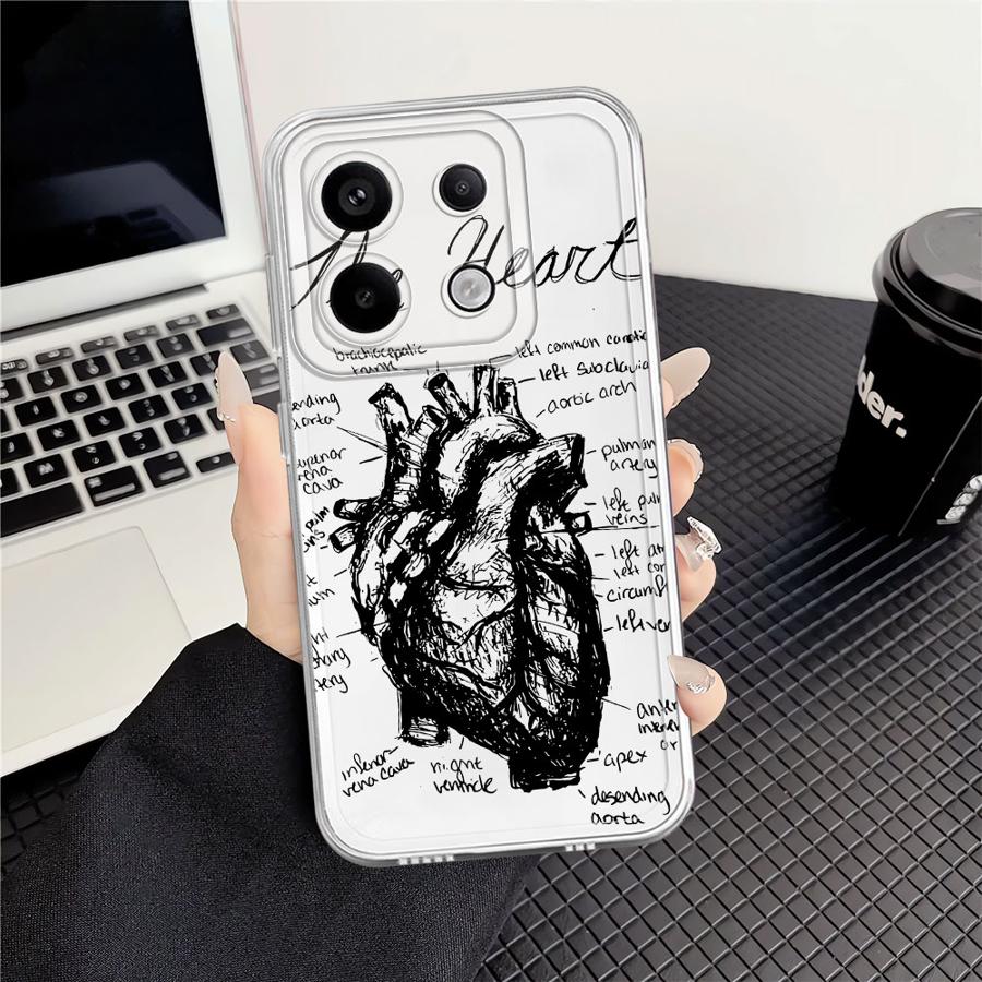 

This Is My Heart Pattern Case for Xiaomi Redmi Note 14 Pro Plus Note 13 12S 9 10 A4 13C 14C 11S 10S 12 11 Soft Phone Cover Redmi Note 11