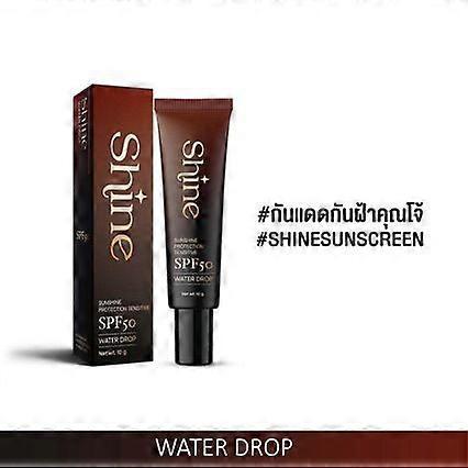 Shine LSF 50 Wassertropfen Sonnencreme Wasser- und schweißresistent, leicht und langanhaltend