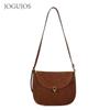 JOGUJOS new leather women's messenger bag high sense versatile women's armpit bag commuter bag women