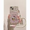 Suitable for Apple 16promax Card Bag with Lanyard Mobile Phone Case 15 15pro Soft Case Kt Cat 11 12 13