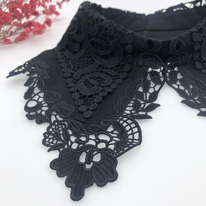 1 stück Modische Frauen Gefälschte Abnehmbare Hemd Spitze Dekorative Kragen Falsche Bluse Top Frauen Kleidung Zubehör