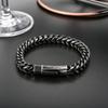 Retro Stainless Steel Dragon Bone Chain Necklace & Bracelet Set for Men