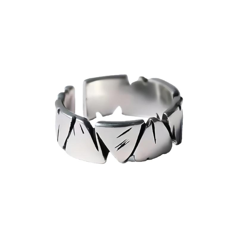 Verstellbare offene Ringe für Paare Antiksilber Minimalistisches Design und vielseitig tragbar Modeschmuck-Accessoire