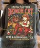 Caring For Your Demon Cat Pets & Responsibilities Comfort Colors® Tshirt, Activities For Children Vintage Goth Retro Funny Halloween Gift,
