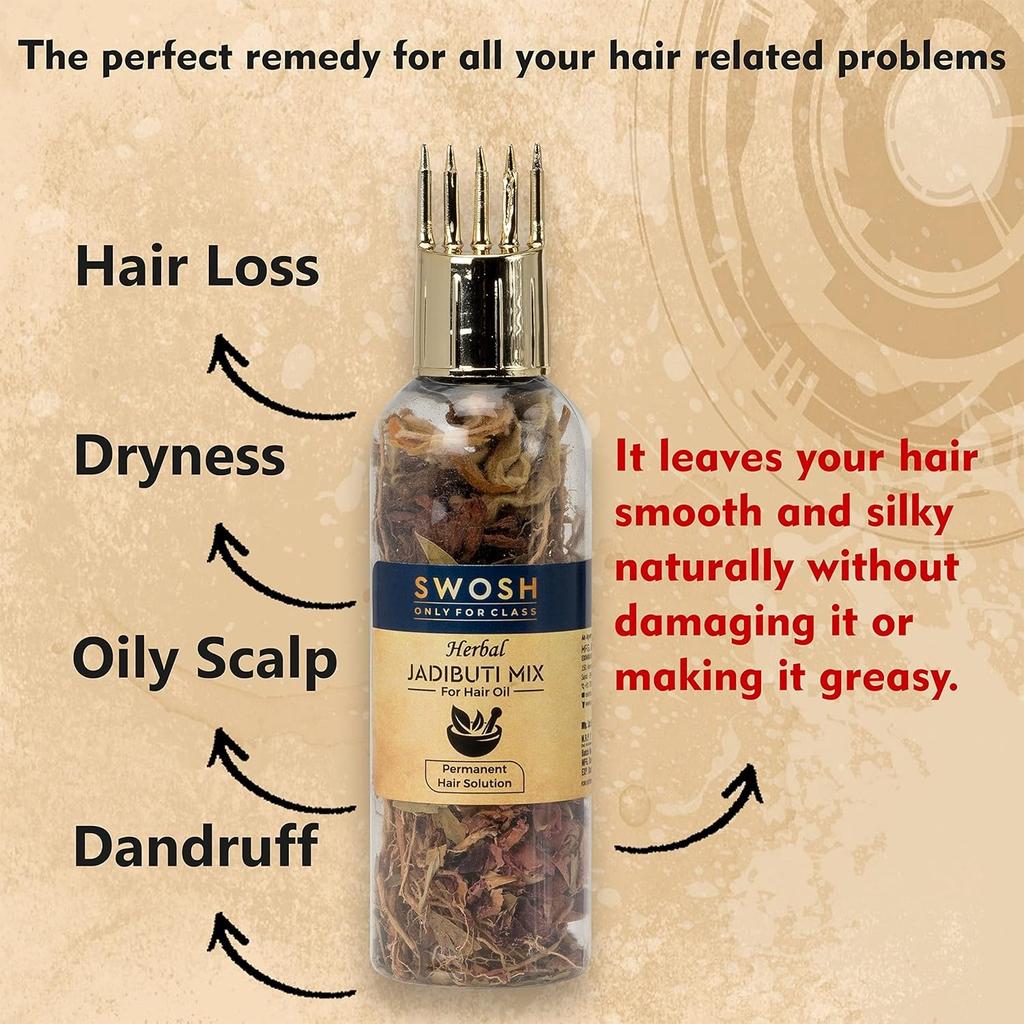 Травяная смесь для волос (10 г), Herbal Jadibuti Mix for Hair Oil,  Swosh