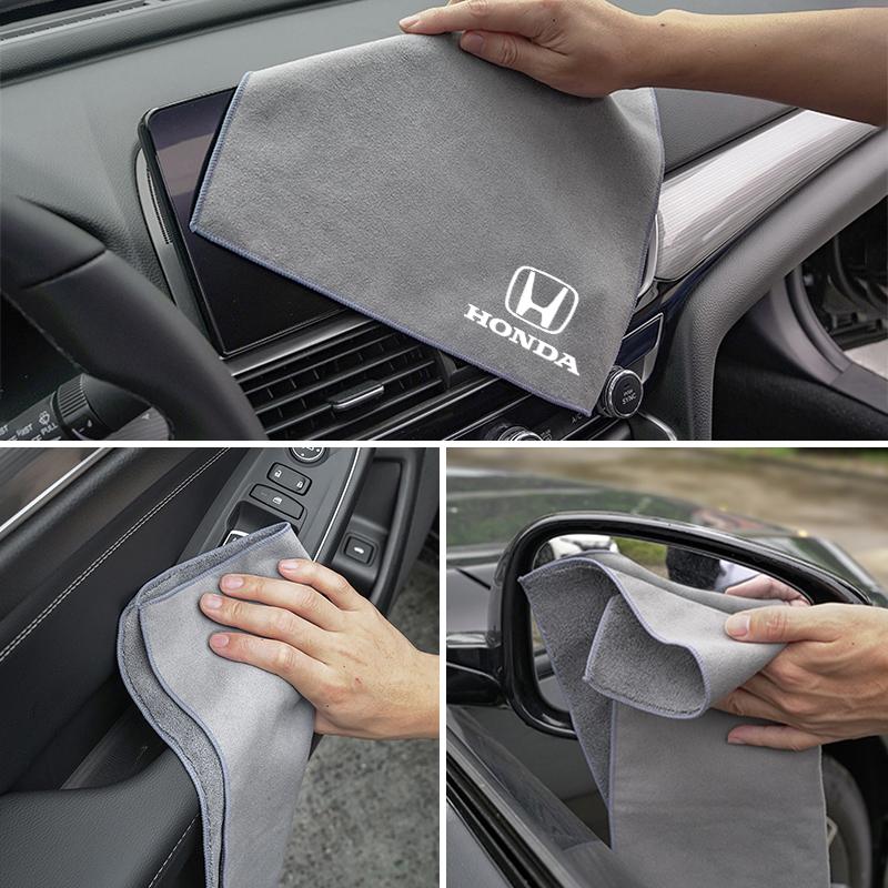Microfiber Car Towel Super Absorbency Car Cleaning Care Cloth For Honda Civic Accord Fit Jazz Pilot CRV Odyssey Passport City ajv256