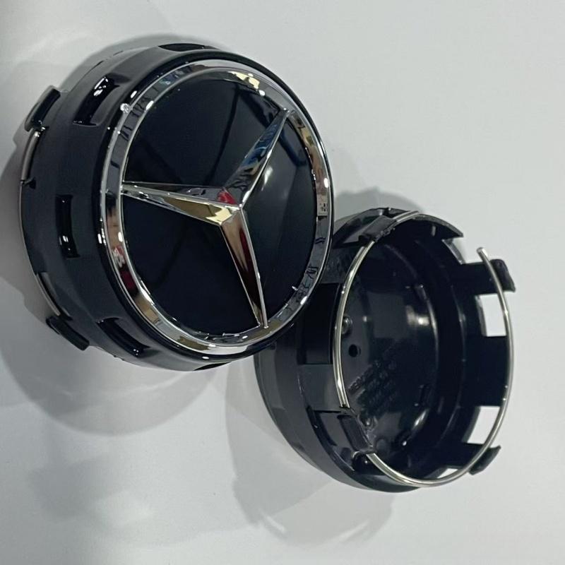 

Car Sticker 4pcs 75mm Black Red Raised Car Styling Wheel Center Cap For Mercedes Benz AMG A0004000900