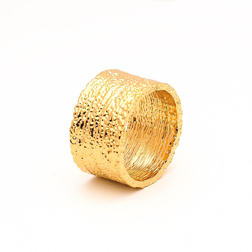 Index Finger Ring Female Fashion Internet Celebrity Exaggerated European and American Jewelry Natural Texture Type