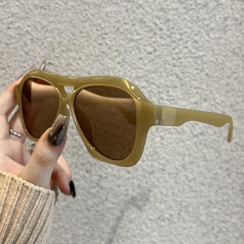 New Cool Square Double Bridge Sunglasses Retro Men'S Outdoor Driving Glasses Fashion Women'S Sunshade Shades Uv400 Eyewear