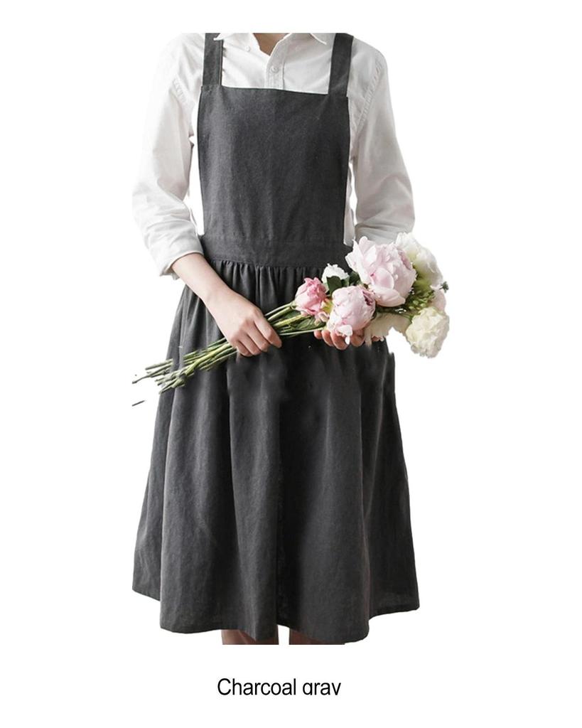 Cotton Linen Aprons Excellent Comfortable To Wear Women Kitchen Cooking Women Kitchen Cooking Aprons