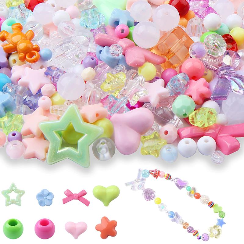 WTEMPO Wedding/Valentine's Day/Easter/Birthday Acrylic DIY Handcrafted Mobile Phone Chains Making Materials Beaded Necklace/Bracelet Woven Accessories