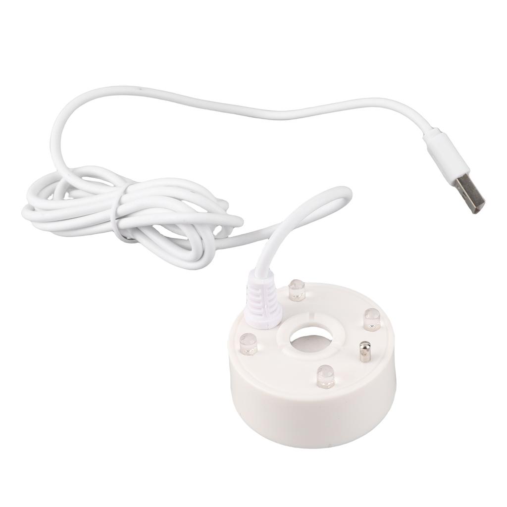 Mist Maker USB Colorful LED Lights 5V   Sound Fountain Atomizer for Pond Rockery Fish   Sink