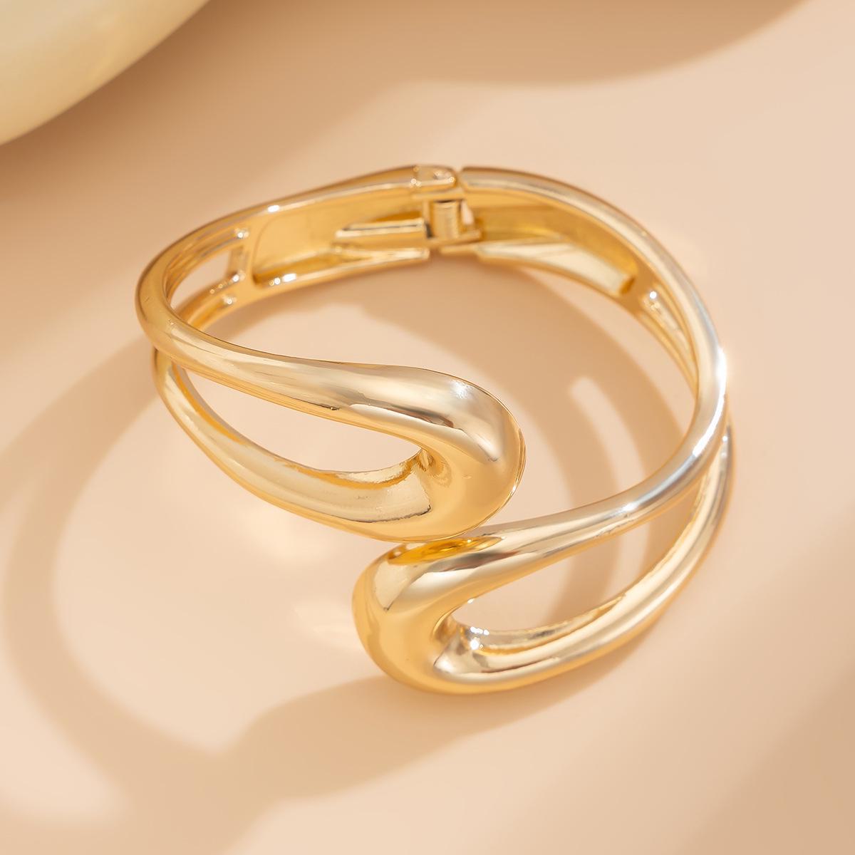 

Набор браслетов из сплава в европейском и американском стиле с отверстием в виде капли воды