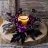 Thanksgiving Wreath Halloween Dark-Style Candle Wreath Candle Holder Wreath Halloween Decorations Table Top Decorations
