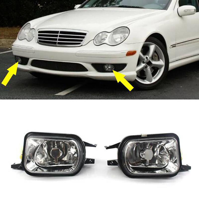 Car Front Bumper Fog Lights Lamp Foglight Without Bulb for Benz C-Class W203 2001-2007 2158200656