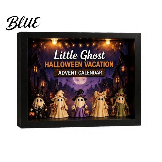 Spooky Advent Calendar Halloween Calendar 24 Days Ghost Countdown with Durable Holiday Decor Collectible Figures Gifts for Kids Boys Girls Toddlers