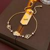 High-End Zircon Floral Heart Bracelet - Luxurious Sparkle for Women