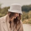 Bucket hat knitted wool basin hat women's autumn wool winter warm hat coil hat