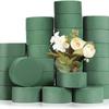 6Pcs Diy Round Floral Foam Bricks Flowers Mud Green Florist Styrofoam Blocks Wedding Birthday Flower Arrangement Materials