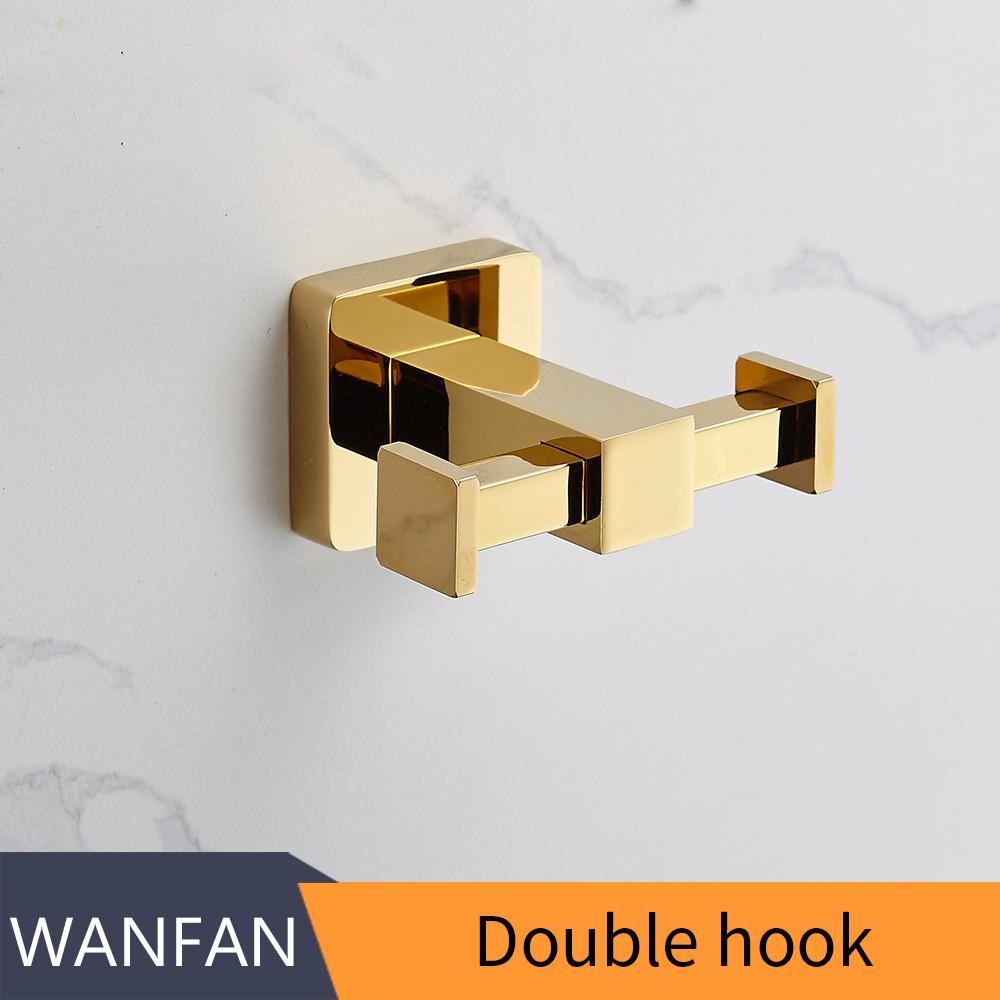 

Держатель для бумаги из цельной латуни, золотой, для ванной комнаты, крючок для халата, держатель для мыла, держатель для полотенец, держатель для полотенец, подстаканник, аксессуары для ванной комнаты