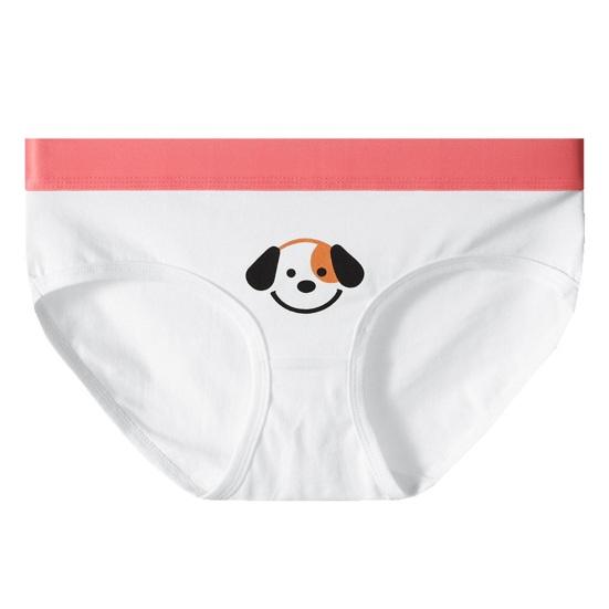 Women's Cotton Underwear Cute Cartoon Bear Print Low Rise Panties Breathable Soft Stretch Cheeky Briefs