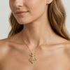 Nidin Fashion Ballerina & Mermaid Pendant Necklace For Women Cubic Zirconia Pearl Cute Neck Chain Girls Party Jewelry Gifts