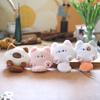 Adorable Plush Cat Keychain Soft Stuffed Animal Bag Charm Cute Cat Doll For Gifts